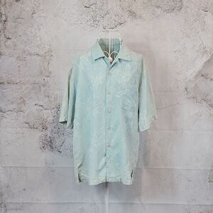 Tommy Bahama Silk Camp Shirt Vintage Island Style Button-up Mens Size M